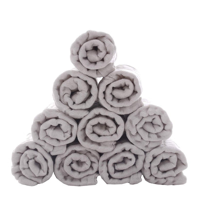 Baby Washcloths - Natural Cotton Baby Wipes - Soft Newborn Face Towel for Sensitive Skin - 10 Pack, 12X12 Inches